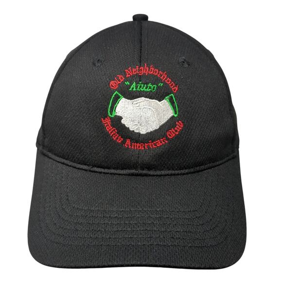 Old Neighborhood Italian American Club Strapback Hat Black One Size - Picture 1 of 9